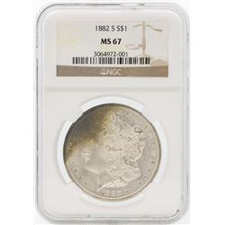 1882-S $1 Morgan Silver Dollar Coin NGC MS67