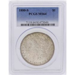 1880-S $1 Morgan Silver Dollar Coin PCGS MS64