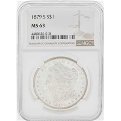 1879-S $1 Morgan Silver Dollar Coin NGC MS63