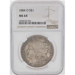 1884-O $1 Morgan Silver Dollar Coin NGC MS64