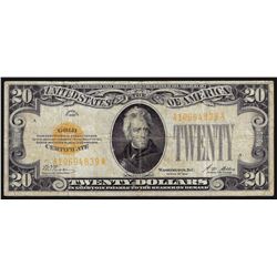 1928 $20 Gold Certificate Note