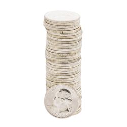 Roll of (40) 1964-D Brilliant Uncirculated Washington Quarters