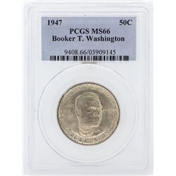 1947 Booker T Washington Memorial Commemorative Half Dollar Coin PCGS MS66
