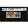 Image 1 : 1863 Fifty Cents Fourth Issue Fractional Note PMG AU55