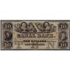 Image 1 : 1800s $10 Canal Bank New Orleans Obsolete Bank Note