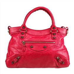 Balenciaga Pink Leather Town Bag
