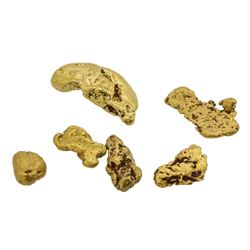 Lot of (6) Gold Nuggets 3.5 Grams