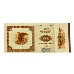 1917 $50 Liberty Loan Bonds - 28 Coupons