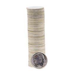 Roll of (50) 1960-P Brilliant Uncirculated Roosevelt Dimes