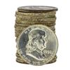 Image 1 : Roll of (20) 1958-D Brilliant Uncirculated Franklin Half Dollar Coins
