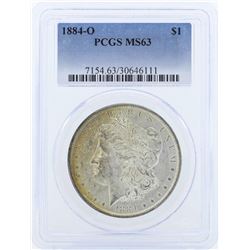1884-O $1 Morgan Silver Dollar Coin PCGS MS63