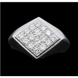 Men's 18KT White Gold 1.00ctw. Diamond Ring
