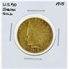 Image 1 : 1915 $10 Indian Head Eagle Gold Coin
