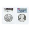Image 1 : Lot of (2) 2015-W & 2016 $1 American Silver Eagle Coins PCGS MS70 & PR70DCAM