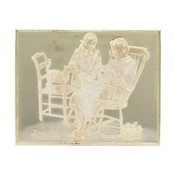 Norman Rockwell Fondest Memories 1500 Grains Sterling Silver Ingot