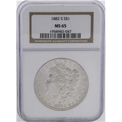 1882-S $1 Morgan Silver Dollar Coin NGC MS65