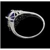 Image 3 : 14KT White Gold 2.61ct GIA Cert Tanzanite and Diamond Ring