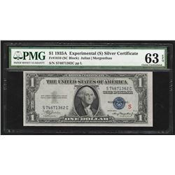 1935A $1 Experimental Silver Certificate Note PMG Choice Uncirculated 63EPQ