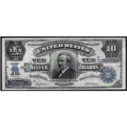 1908 $10 Silver Certificate Tombstone Note