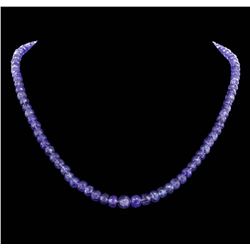 14KT Yellow Gold Tanzanite Bead Necklace