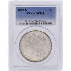 1880-S $1 Morgan Silver Dollar Coin PCGS MS64