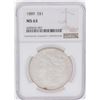 Image 1 : 1889 $1 Morgan Silver Dollar Coin NGC MS63