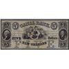 Image 1 : 1800s $5 Canal Bank New Orleans Obsolete Bank Note