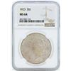 Image 1 : 1923 $1 Peace Silver Dollar Coin NGC MS64