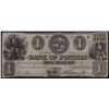 Image 1 : 1864 $1 Bank of Pontiac Michigan Obsolete Bank Note