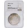 Image 1 : 1885-O $1 Morgan Silver Dollar Coin NGC MS63