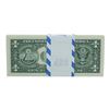 Image 2 : Pack of (100) Consecutive 2001 $1 Federal Reserve STAR Notes Chicago