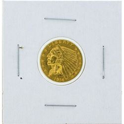 1914-D $2 1/2 Indian Head Quarter Eagle Gold Coin