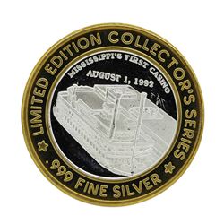 .999 Fine Silver Isle of Capri Casino Biloxi, MS $10 Limted Edition Gaming Token