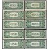 Image 2 : Lot of (10) 1957 $1 Silver Certificate STAR Notes