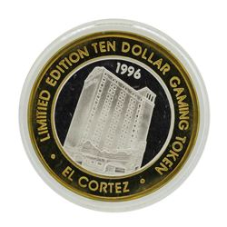 .999 Silver El Cortez Las Vegas, Nevada $10 Limited Edition Gaming Token