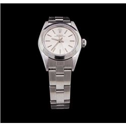 Ladies Stainless Steel Oyster Perpetual Watch