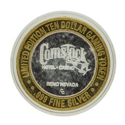 .999 Silver Comstock Hotel & Casino $10 Limited Edition Gaming Token