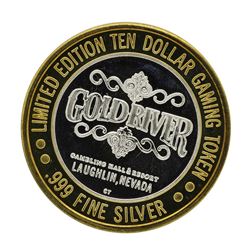 .999 Silver Gold River Gambling Hall & Resort $10 Limited Edition Casino Gaming