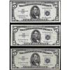Image 1 : Lot of (3) 1953 $5 Silver Certificate Notes