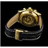 Image 3 : 18KT Yellow Gold Breitling Chronomat Watch with Leather Bracelet