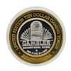 Image 2 : .999 Silver Gambler Hotel & Casino Reno, NV $10 Limited Edition Casino Gaming To