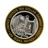 Image 2 : .999 Silver Las Vegas Club $10 Limited Edition Casino Gaming Token