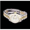 Image 3 : Ladies Two Tone Rolex Datejust Watch with Diamond Dial & Bezel