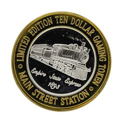 .999 Silver Main Street Station Las Vegas, NV $10 Limited Edition Casino Gaming