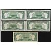 Image 2 : Lot of (5) 1934 $5 Silver Certificate Notes