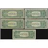 Image 2 : Lot of (5) 1957 $1 Silver Certificate STAR Notes