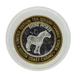 .999 Silver South Coast Casino Las Vegas, NV $10 Limited Edition Casino Gaming T