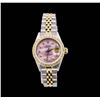 Image 1 : Ladies Two Tone Rolex Datejust Watch with Diamond Dial & Bezel