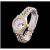 Image 2 : Ladies Two Tone Rolex Datejust Watch with Diamond Dial & Bezel