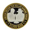 Image 2 : .999 Silver Silver Club Casino Sparks, NV $10 Limited Edition Casino Gaming Toke
